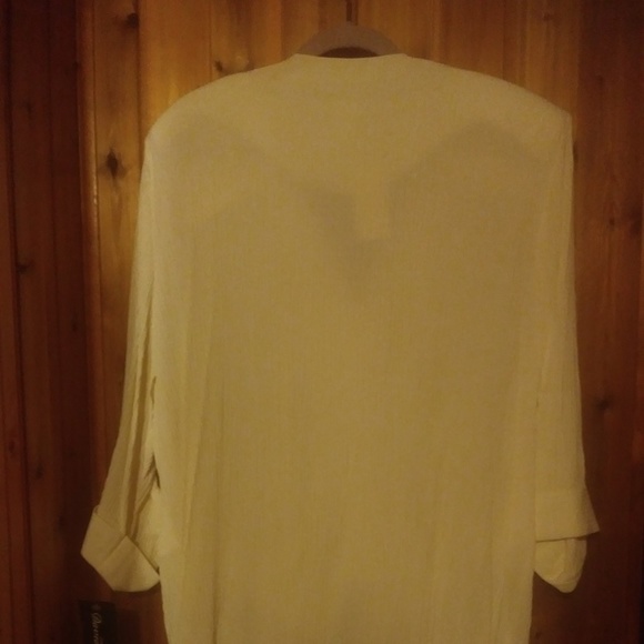 DAVID ROSE CRINKLED 2-N-1 Embroidery DRESS TOP - Picture 2 of 8